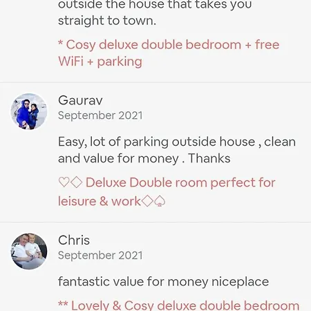 Homestay szállás *rb98bl* For Your Relaxed & Cosy + Free Parking + Free Fast Wifi *